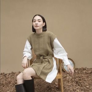 One piece knit dress